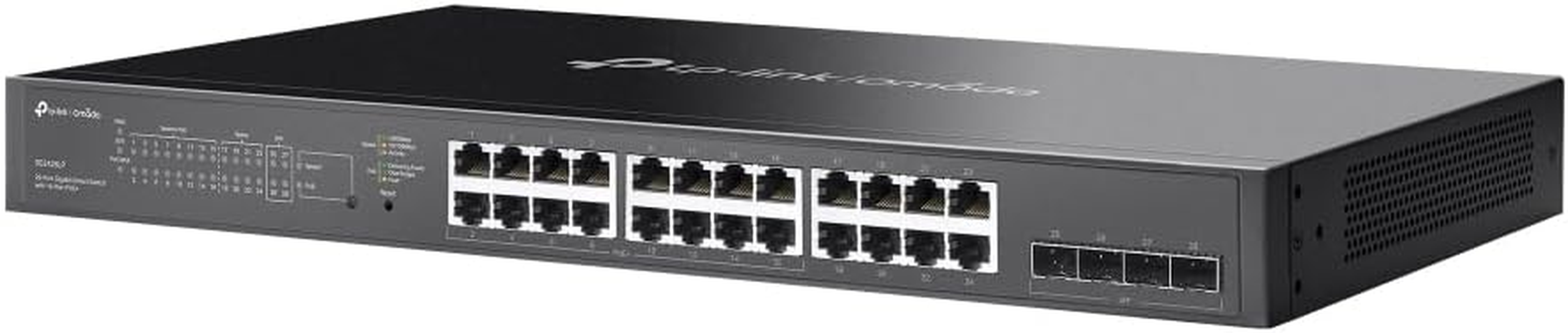 Omada 28-Port Gigabit Smart Poe Switch with 16-Port Poe+, 16&Atilde;&mdash; G Poe+ Ports, 150 W Poe Budget, Centralised Cloud Management, Fanless Design, Durable Metal Casing, by Tp-Link, 5-Year Warranty(Sg2428Lp) image number 2