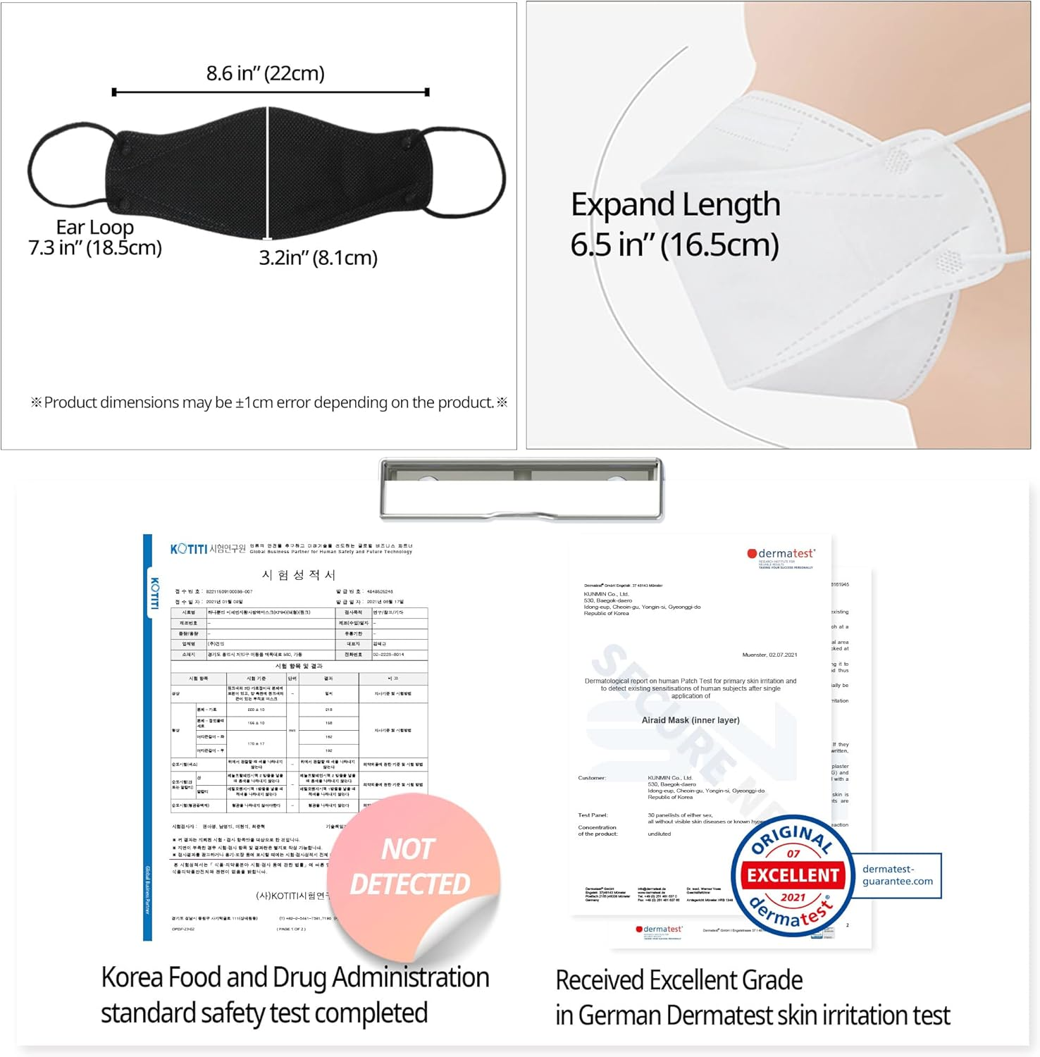 AIRAID-KF94 [Individually Wrapped] - Made in Korea, 4-Layer Filter, 3D Face Protective Mask, Adult and Older Teens image number 3