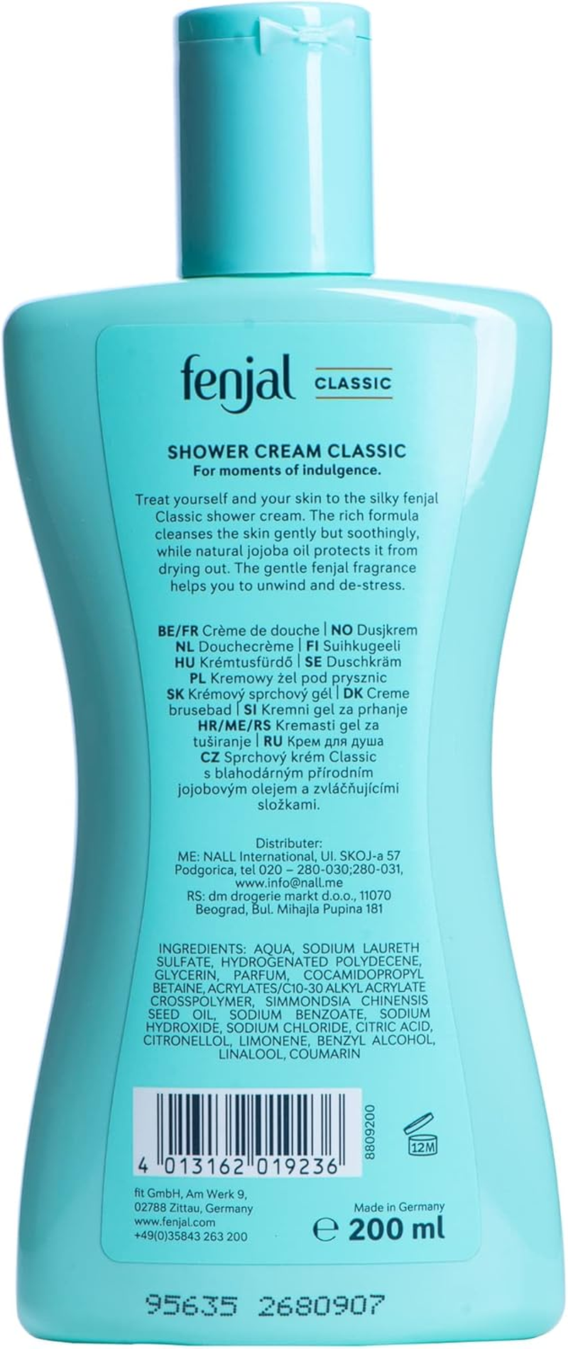 FENJAL Classic Luxury Shower Creme Body Wash - 200Ml image number 4