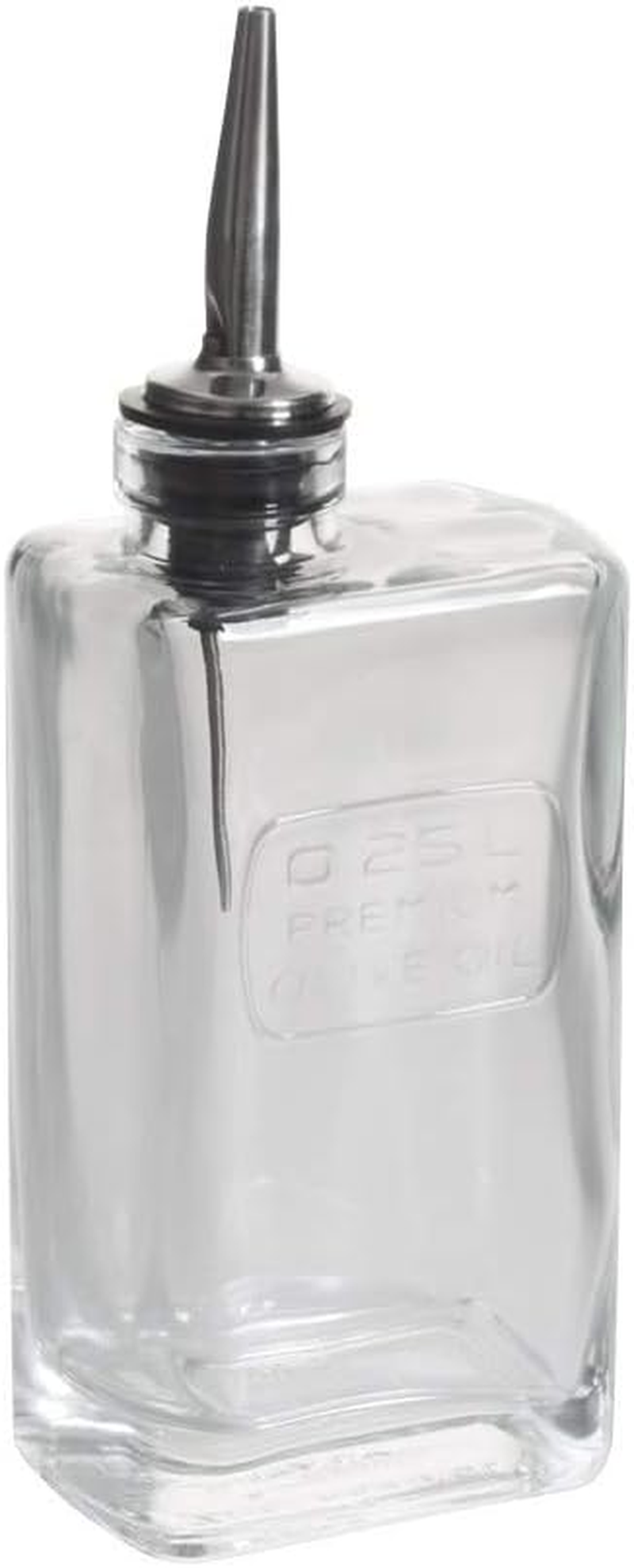 Luigi Bormioli 23-6511089 Optima Olive Oil Bottle, 250 Ml Capacity, Transparent image number 1