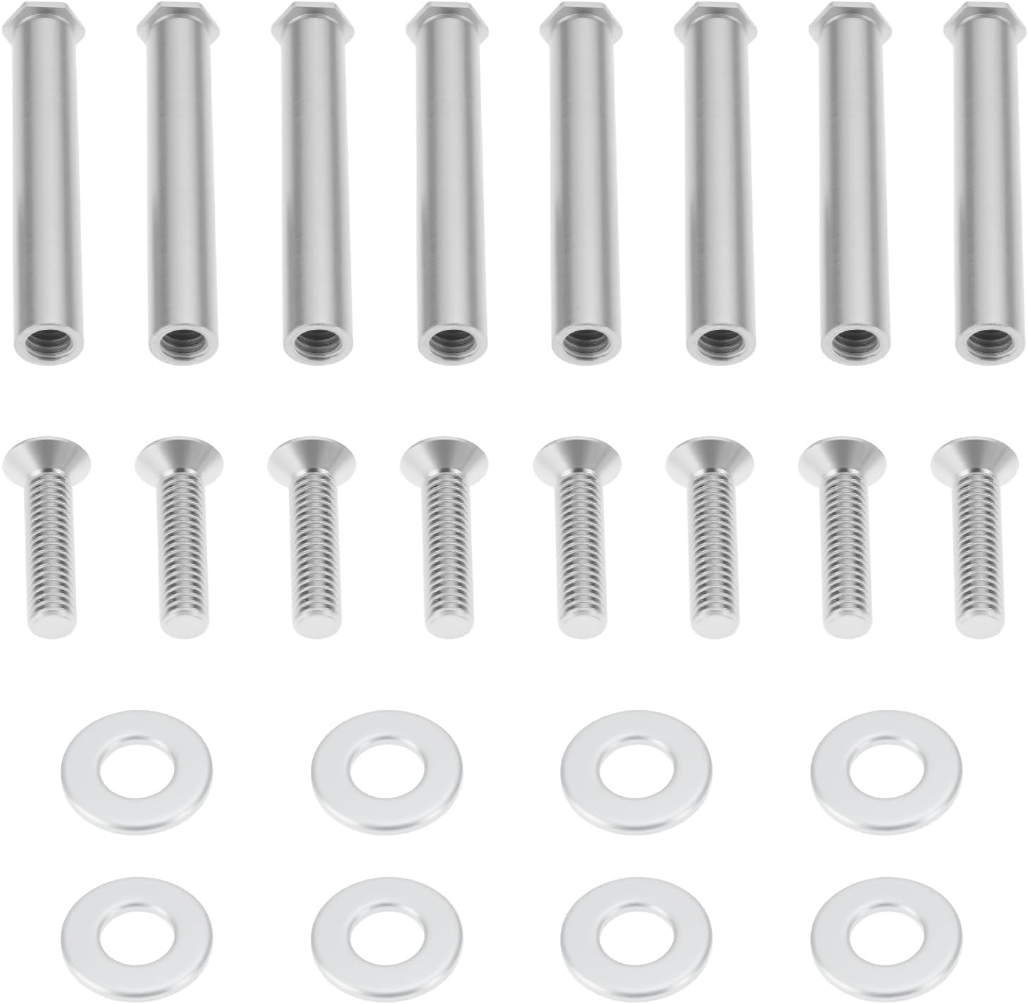 8Pcs Chassis Fan Radiator Fixing Screws Model WT01 Suitable for PC Black