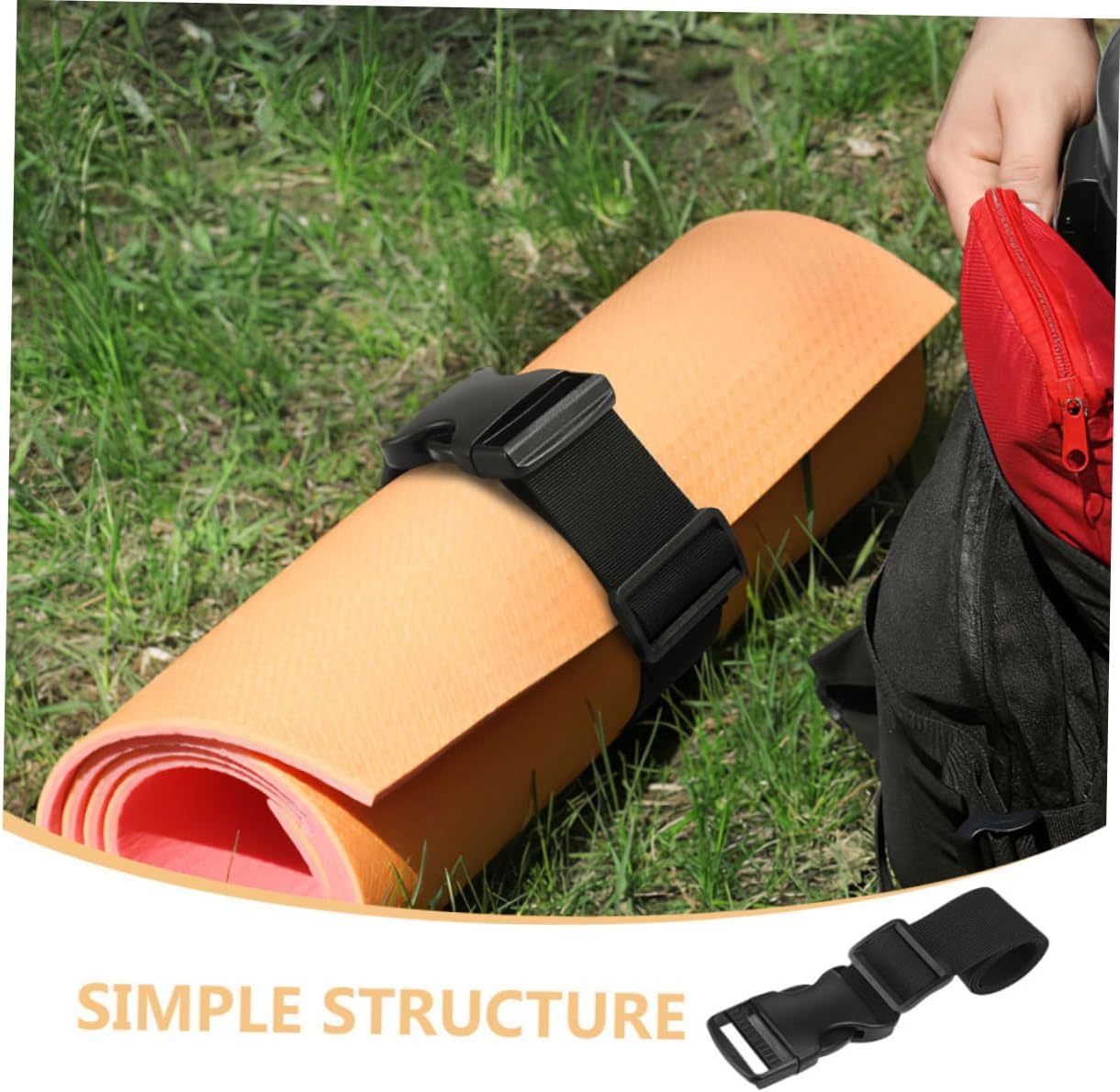 TEMPNAP 4Pcs Adjustable Nylon Buckle Straps for Suitcase Luggage Connector Straps Outdoor Travel Backpack Fixing Tie down Bands Wide Long