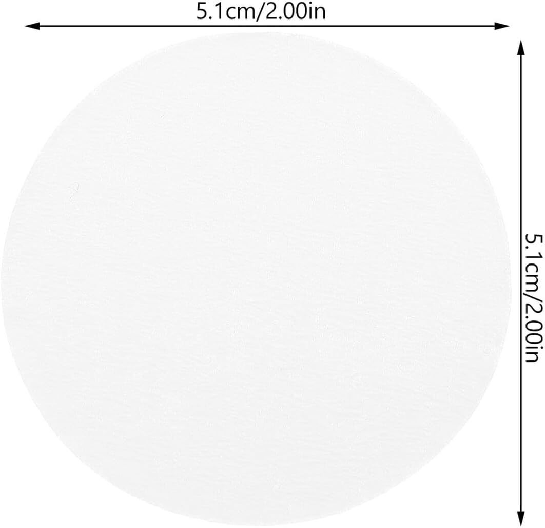 Ipetboom 100 Pcs round Disposable Coffee Filters 51Mm Paper Espresso Filter Pads for Manual Drip Coffee Vietnamese Drip Cold Brew Home Brewing Supplies