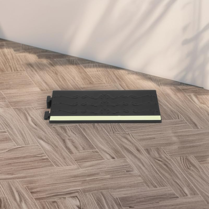 Anneome Glow in the Dark Indoor Door Ramp for Robot Vacuum Nonslip Plastic Threshold Transition Strip Easy to Use Versatile Cleaning and Wheelchair Access Ramp