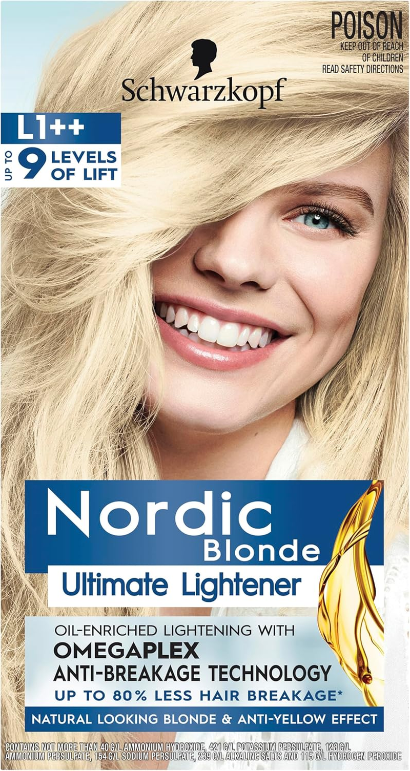 Schwarzkopf Nordic Blonde, Hair Lightener, L101 Silver Blonde
