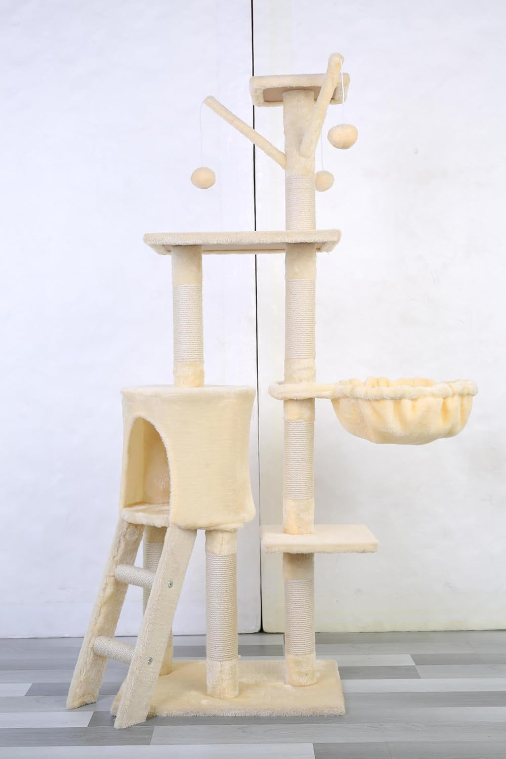 Luxury Five-Layer Large Villa Cat Climbing Frame Four Seasons Integrated Villa Cat Bed Cat Tree image number 3