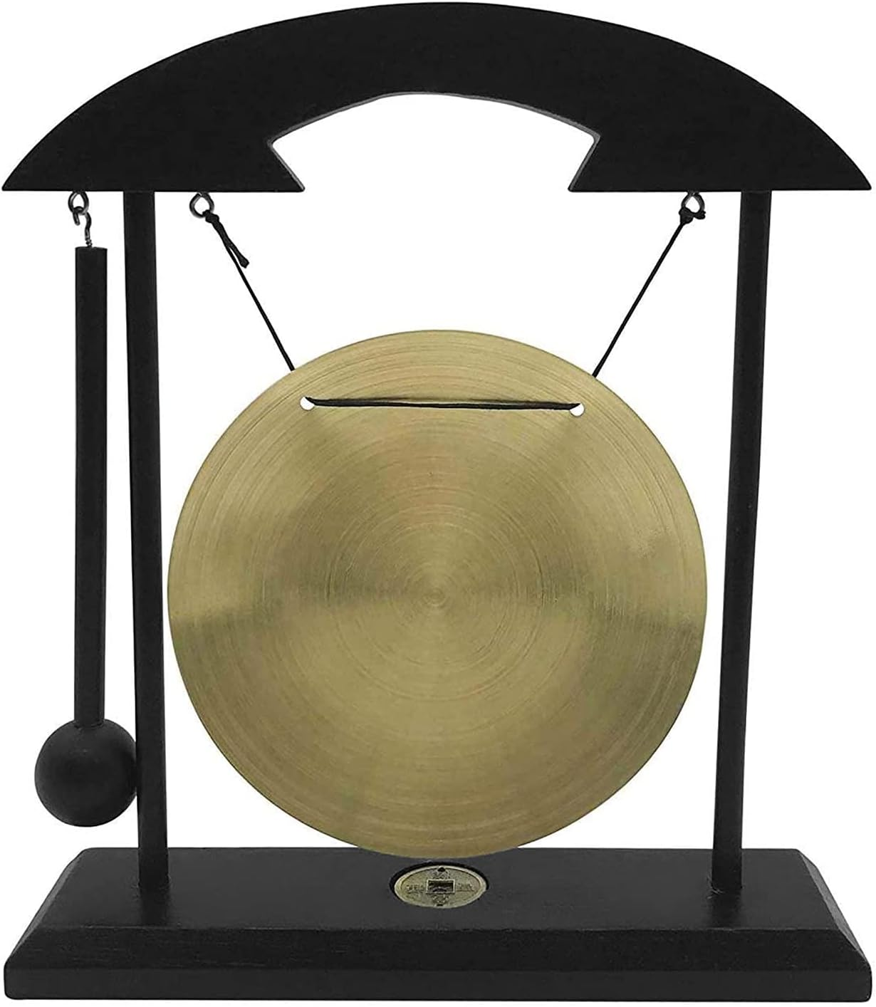 Mini Gong Percussion Instrument, Desktop Gong, Mini Gong, Table Gong Percussion Instruments with Mallet for Home Decor Housewarming, Twelve Chinese Zodiac, Coppter+Wood (Double image number 5