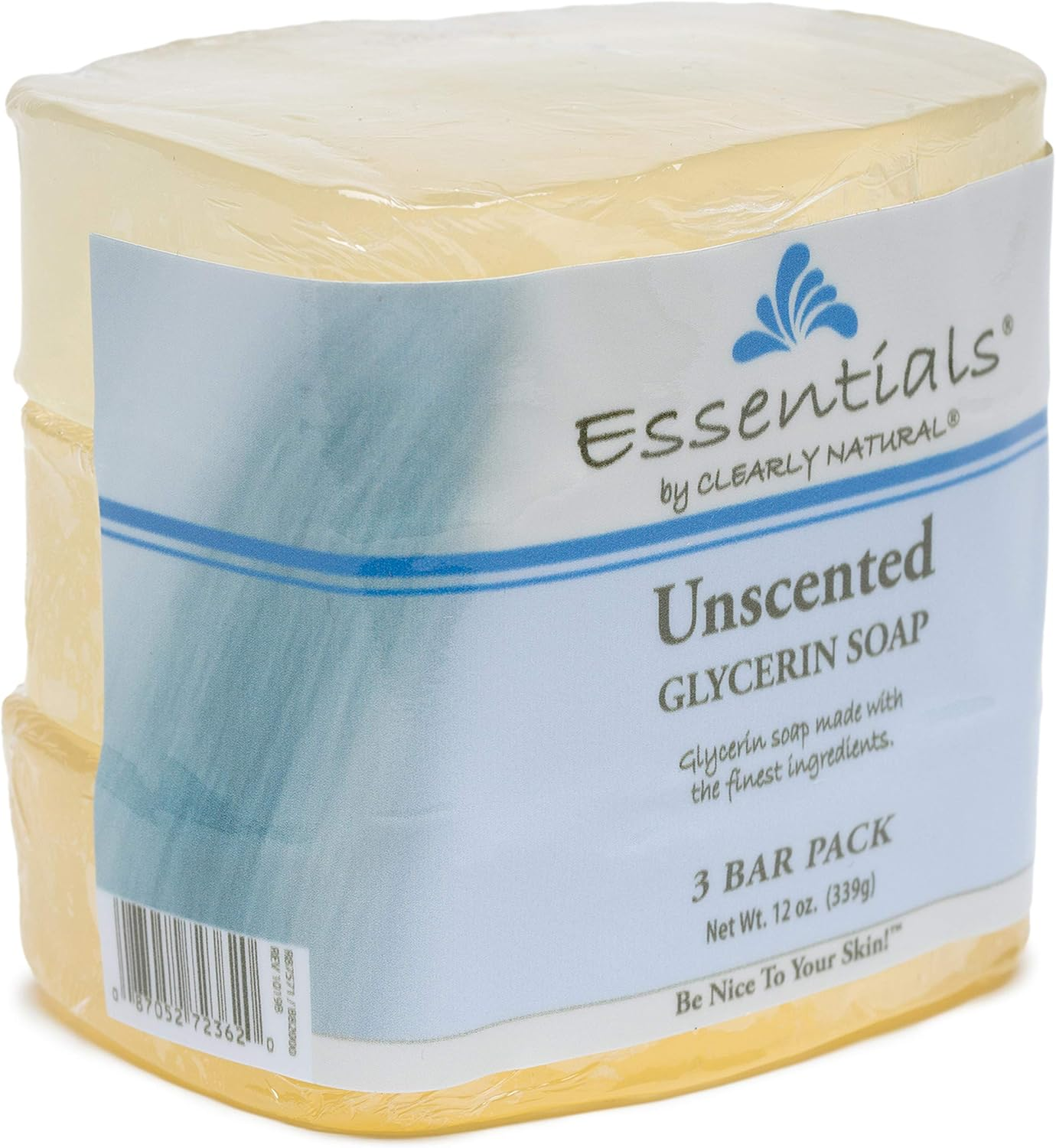 Clearly Natural Glycerine Bar Soap, Unscented, 3 Count, 4 Oz Each (876872362) image number 1