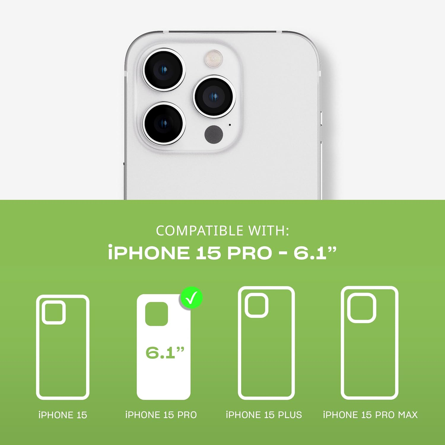 Tech21 Evolite Case for Iphone 15 Pro, Black image number 4