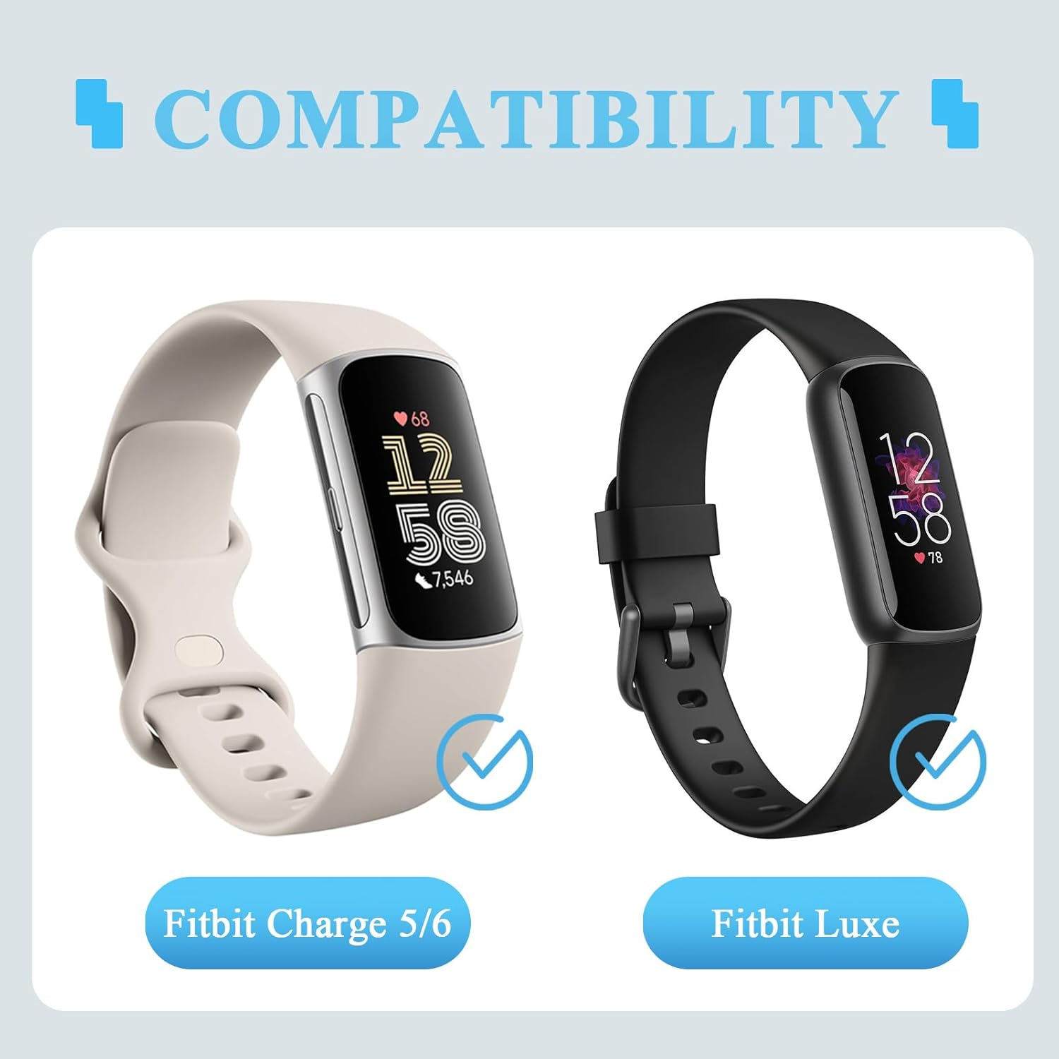 Meliya Charging Stand Dock for Fitbit Charge 6 / Charge 5 / Luxe Charger, Aluminum Base Station with 4.5Ft Cord for Fitbit Charge 6 / Charge 5 / Luxe Smartwatch image number 4