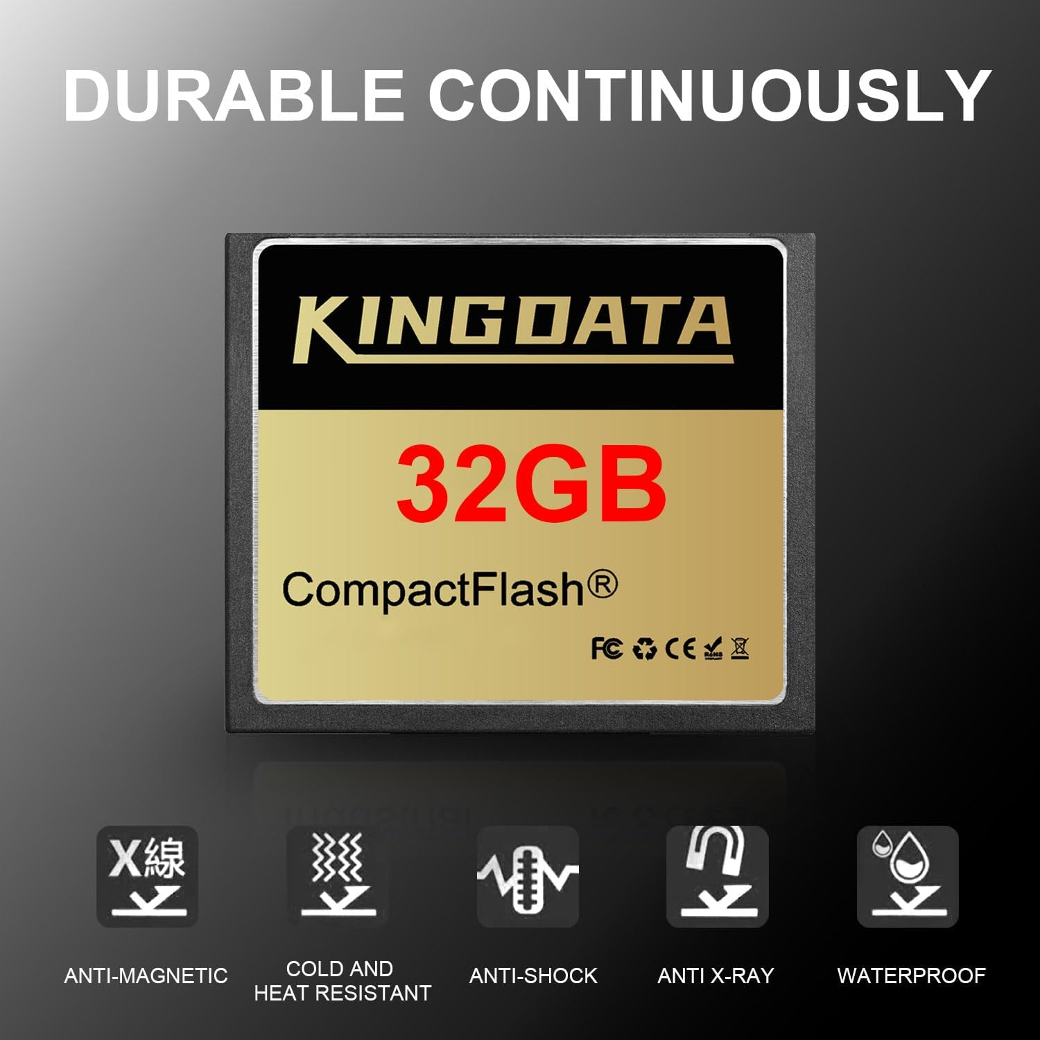 32GB CF400X Compact Flash Card FAT32 Type I for Equipment Vintage Digital Cameras image number 4