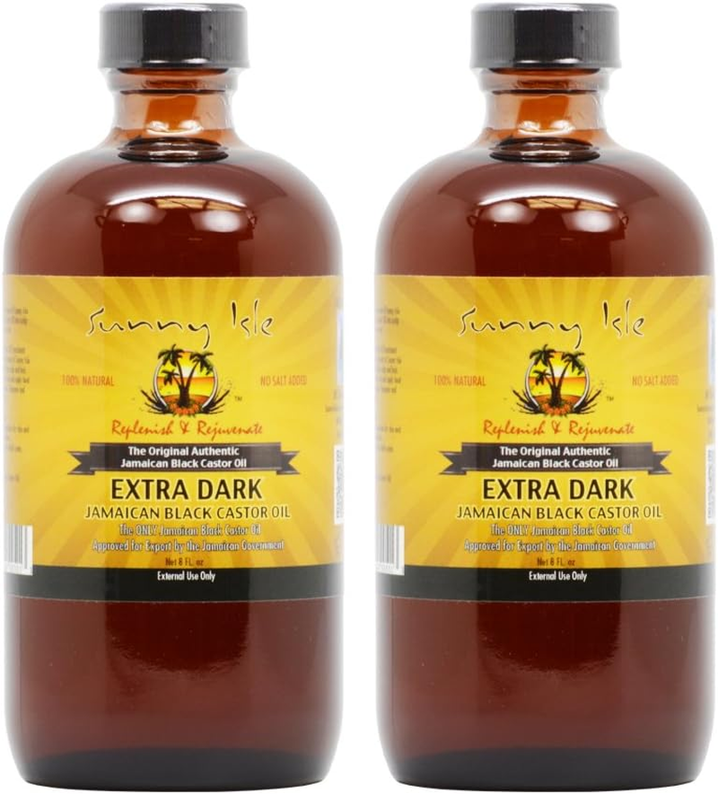 Sunny Isle Jamaican Black Castor Oil Extra Dark"Pack of 2" /W Applicator, 8 Fl Oz (Pack of 2)