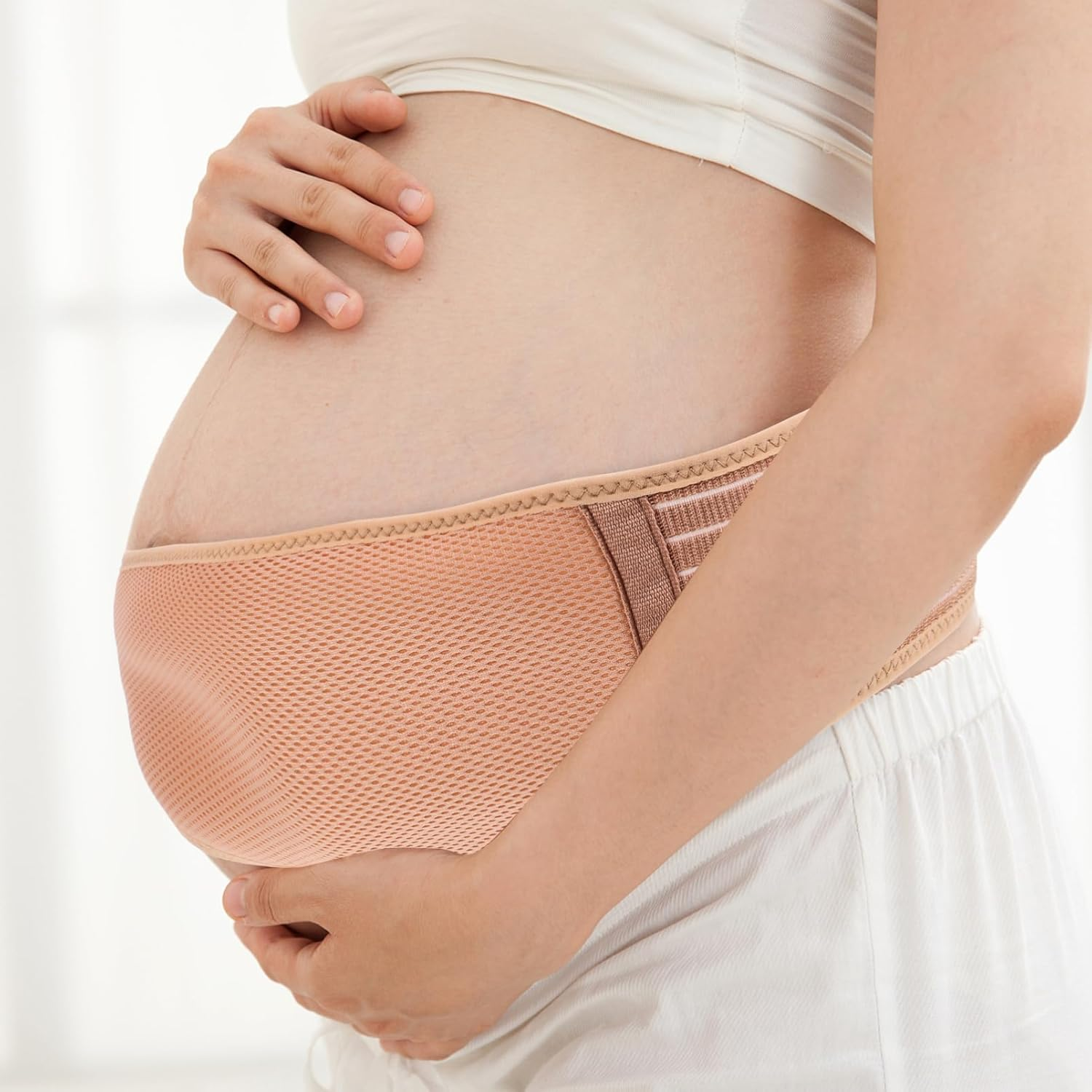 Minkissy Maternity Belt Pregnancy Belly Band Waist Support Strap Women Belly Support Belt image number 5