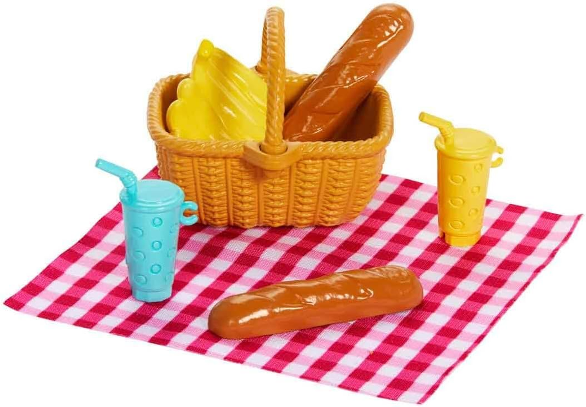 Barbie Family & Friends Dolls & Accessories Playset, Picnic-Themed Playset with Fashion & Small Dolls, plus 9 Pieces Including Food image number 3