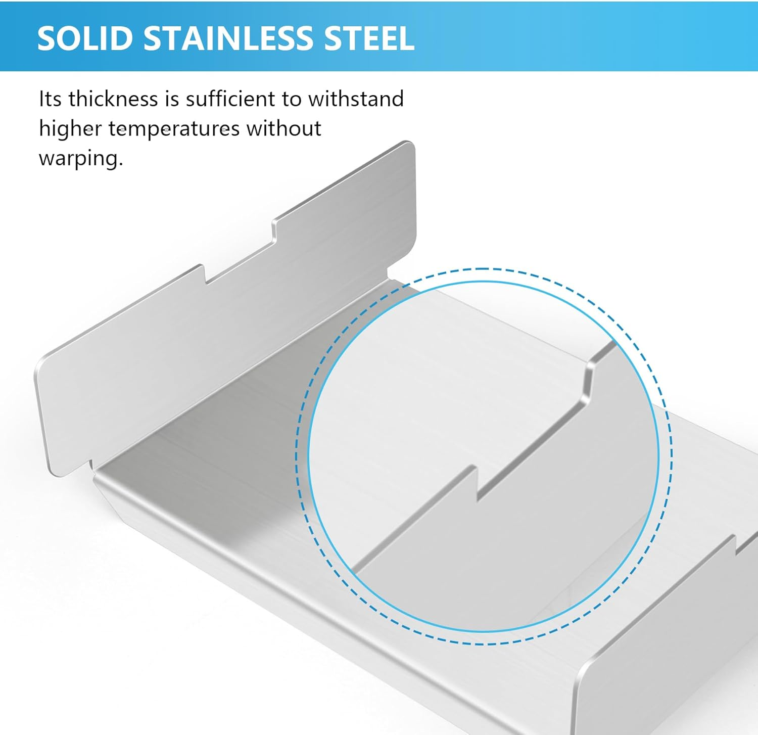 Stainless Steel Grill Heat Baffle Diffuser Replacement for Pit Boss 700 820 850 1000 1150 1250 1300 1600 Series Pellet Smoker Grill Accessories Etc.,Modified Flame Tamer for Pit Boss Heat Deflector image number 3