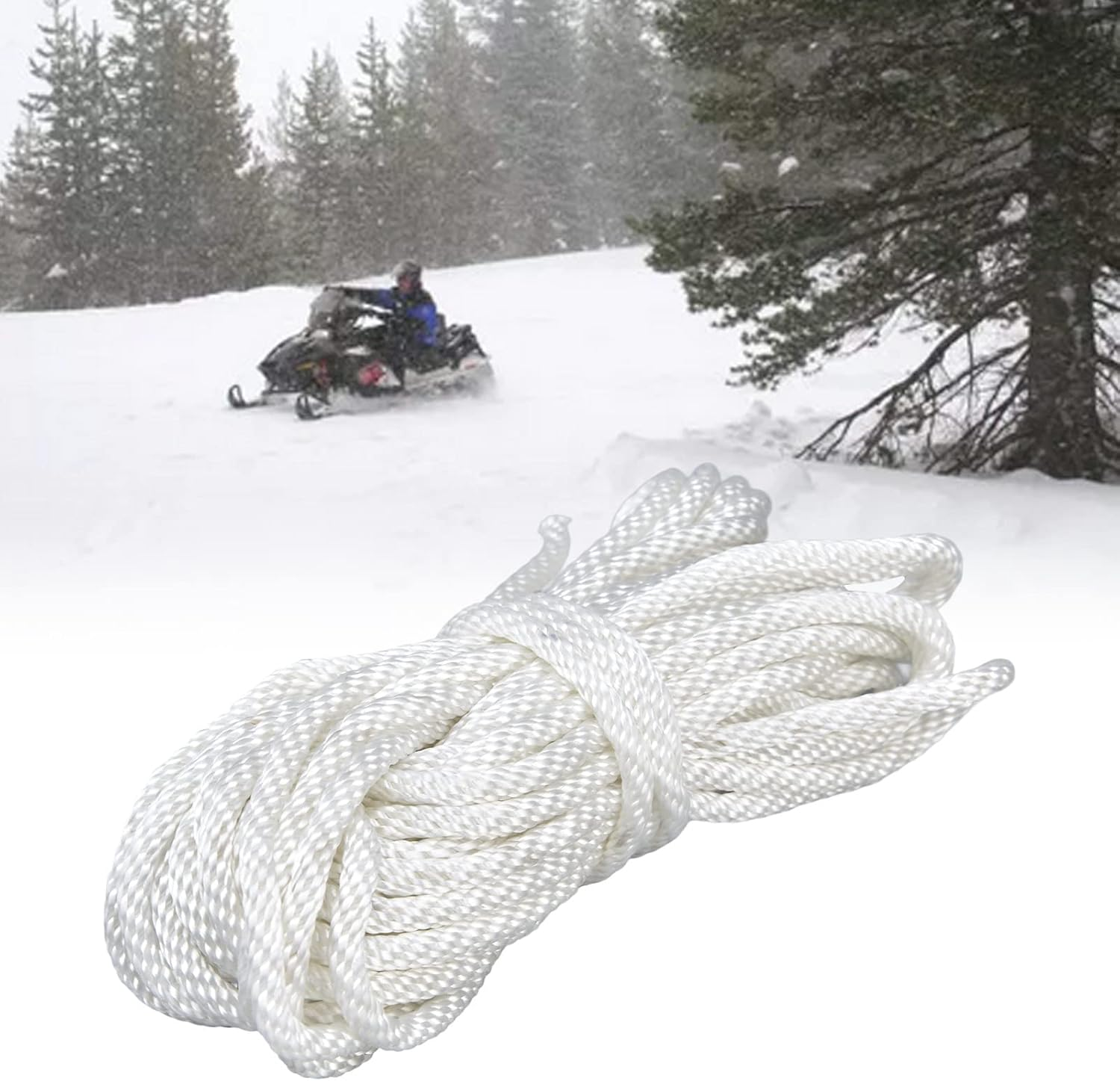 Omabeta 1PCS 5.0Mm Diameter Pull Recoil Starter Rope, 10M/32.8Ft Nylon Cord for Chain Saw Lawn Mower, Trimmer Engine Parts image number 6