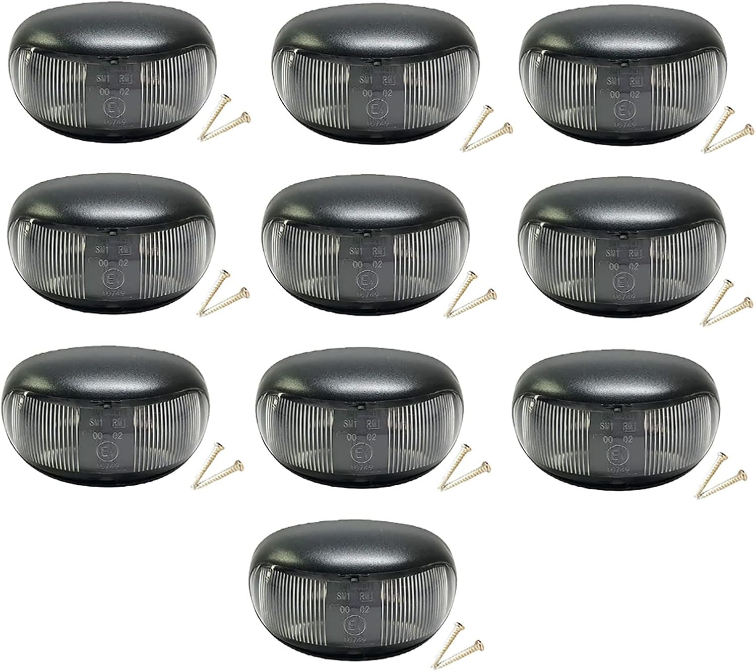 MAX COOL 10PCS 2 LED Clearance Lights Side Marker Lamp Red Amber Suitable for Trailer Truck 12V 24V image number 3