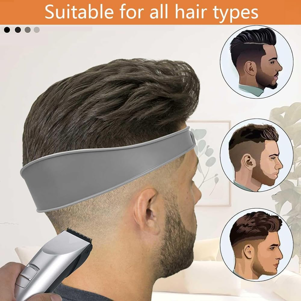 3Pcs Hair Trimming Fade Guide with Fade Comb,Barber Fade Comb Barber Combs with Fade Hair Trimming Guide,Fade Comb Barber Cutting Comb,Fade Comb Blend Comb with Hair Trimming Fade Guide for Men,Grey image number 6