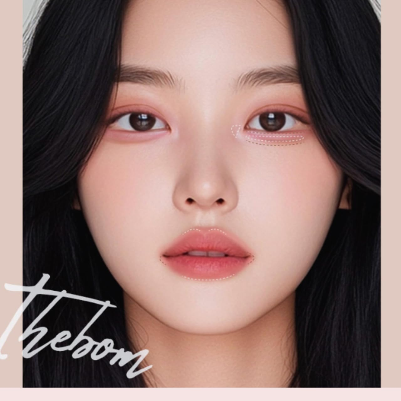 [Thebom] Aegyosal Eyeliner Under-Eye Enhancing Pencil Highlighter Eye Makeup Korean Beauty (Pink Rosy+Salmon Pink) image number 2