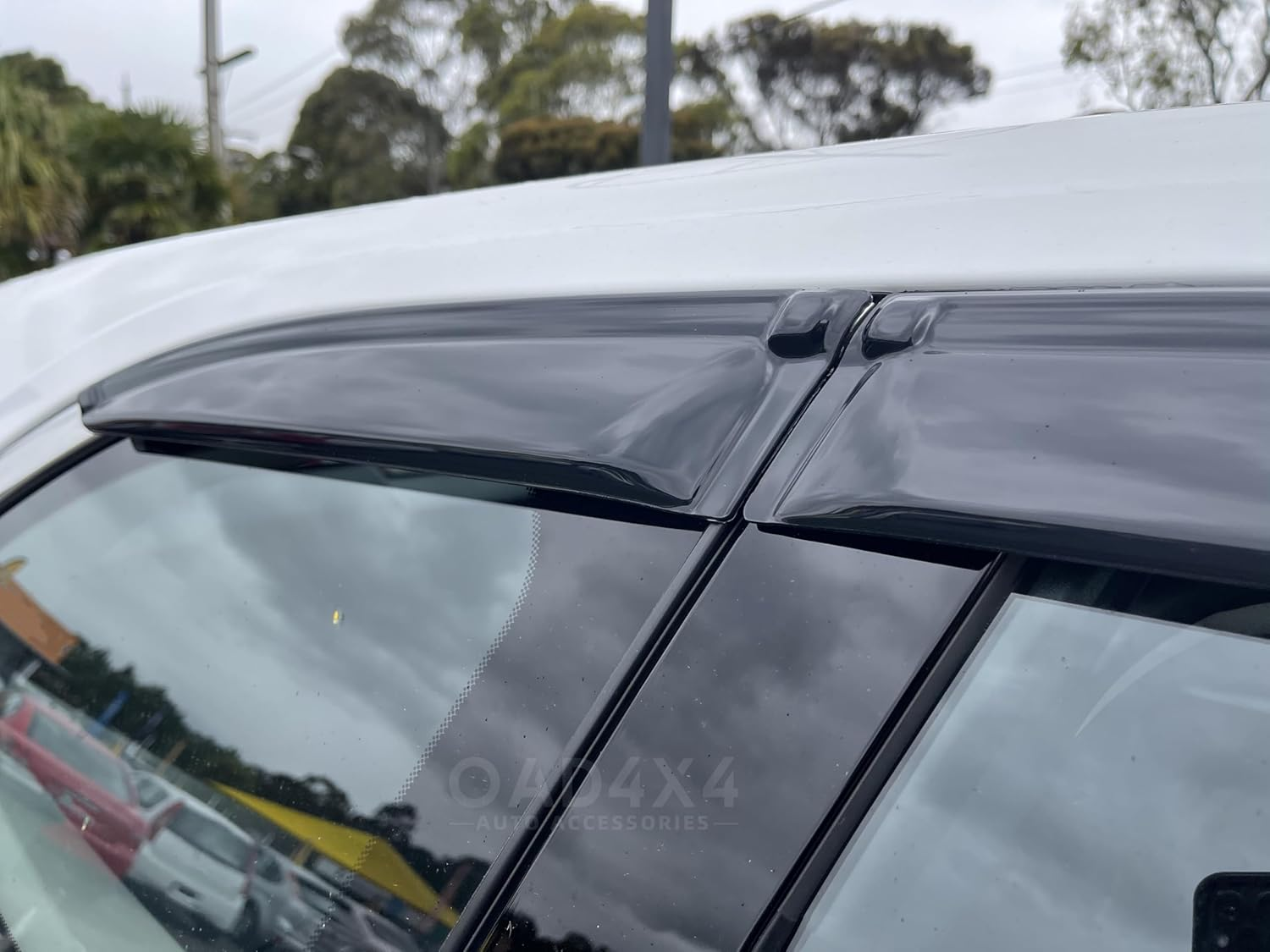 OAD4X4 Weathershields Compatible with Haval H6 B01 Series 2021-Onwards, Weather Shields Window Visors Wind Deflectors Sun Rain Guard 6PCS Set image number 5