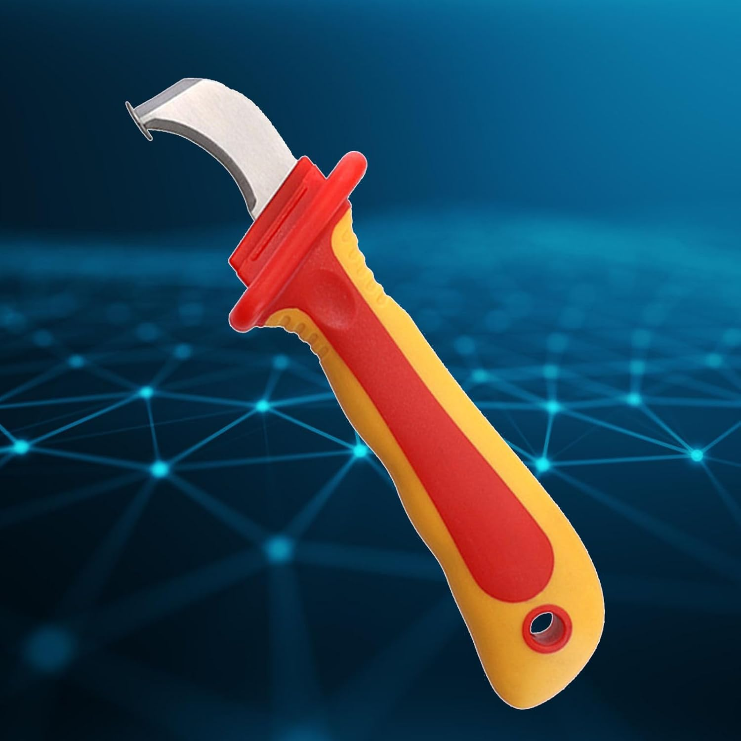 Insulated Sheathing Knife Fast Strip Cable Stripper Cutter Wire Stripping for Electricians and Telecom Use image number 3