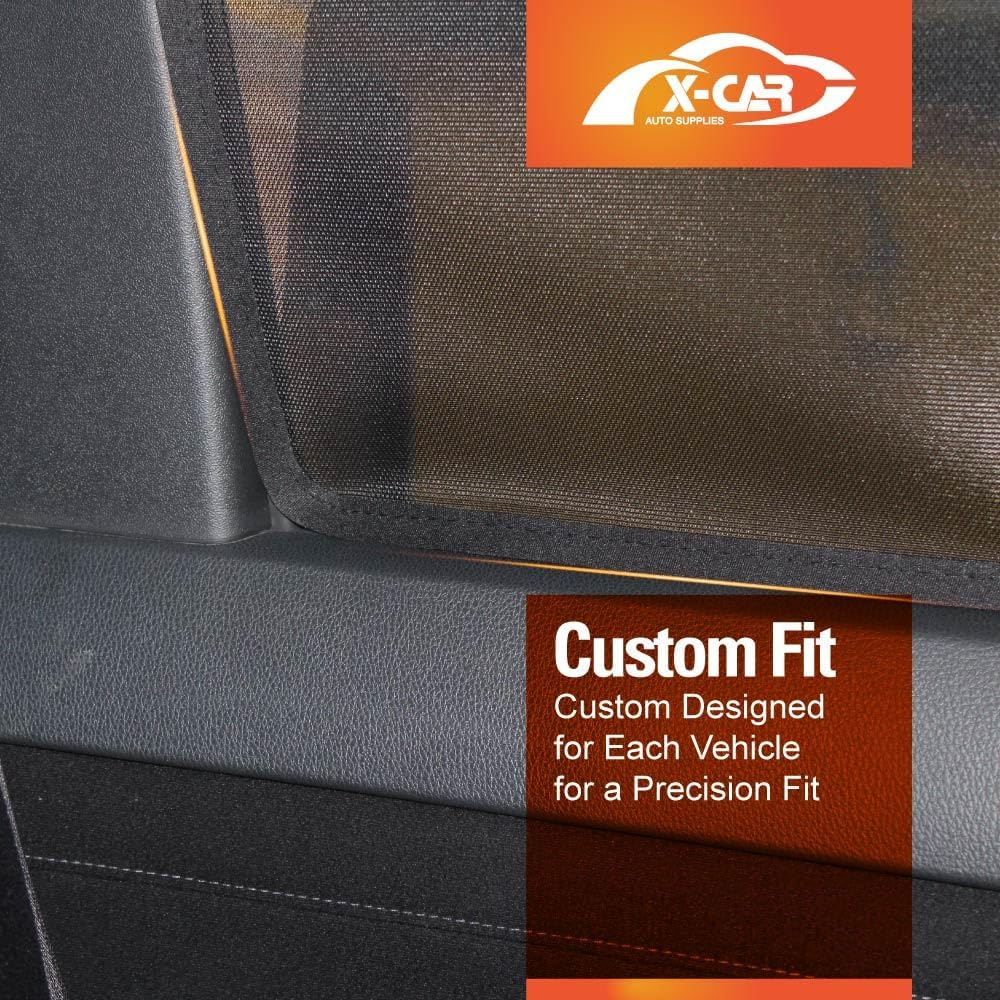 X-CAR Port Rear Window Sun Shade for Mitsubishi Pajero Sport 2016-2025 Magnetic Car Sun Blind Mesh image number 3