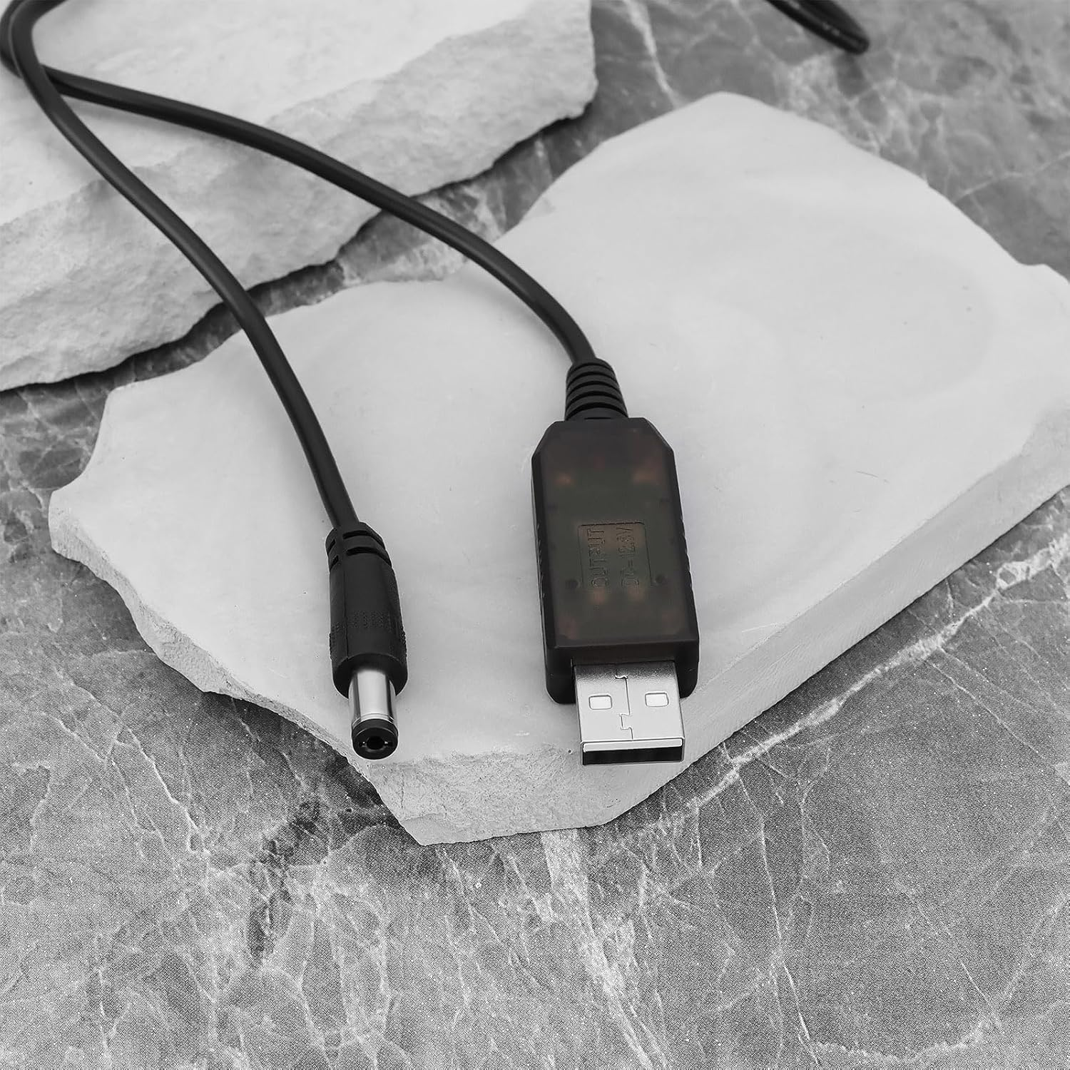 Be in Your Mind 3Pcs USB 5V to 12.6V Boost Charging Cable DC 5.5X2.1Mm Line Converter Power Charging Cable Compatible with Stoov 11.1V/12.6V Lithium Battery Pack 1M