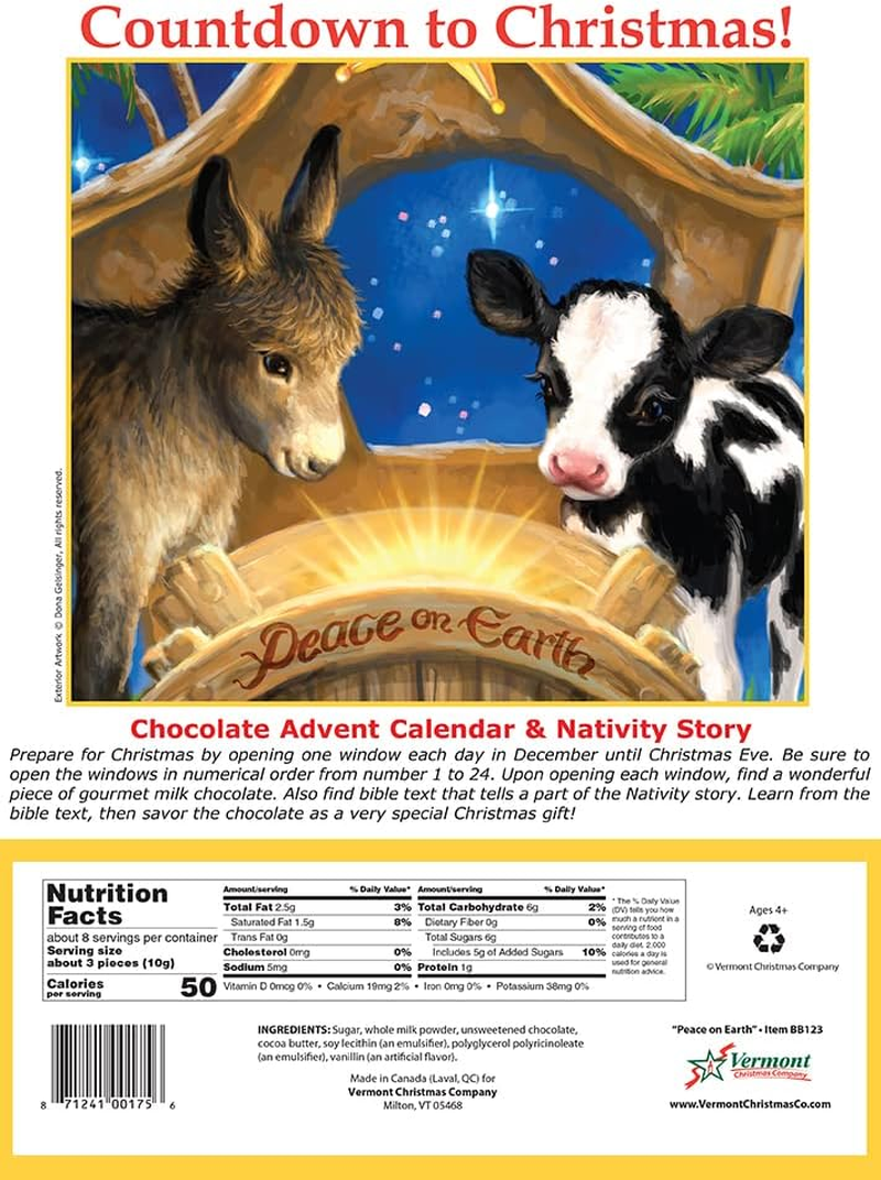 Peace on Earth Chocolate Advent Calendar (Countdown to Christmas) image number 2
