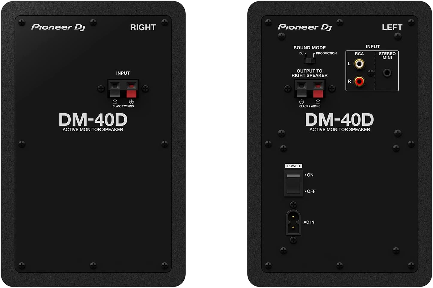 Pioneer DJ DM-40D 4-Inch Desktop Active Monitor Speaker - Black image number 1