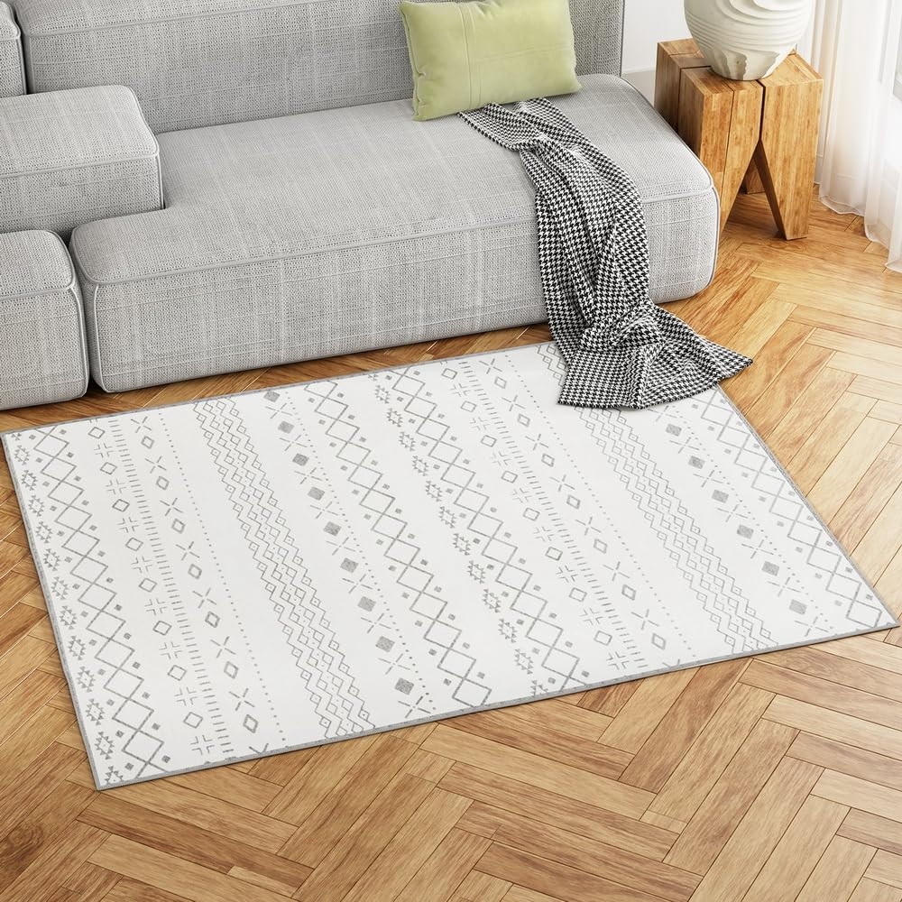 Artiss Floor Rugs, 120 X 160Cm Floors Runner Area Rug for Living Room Large Carpet Mat Home Bedroom Kitchen Decor Outdoor Indoor Accessories, Washable Rectangle Short Pile Easy Care