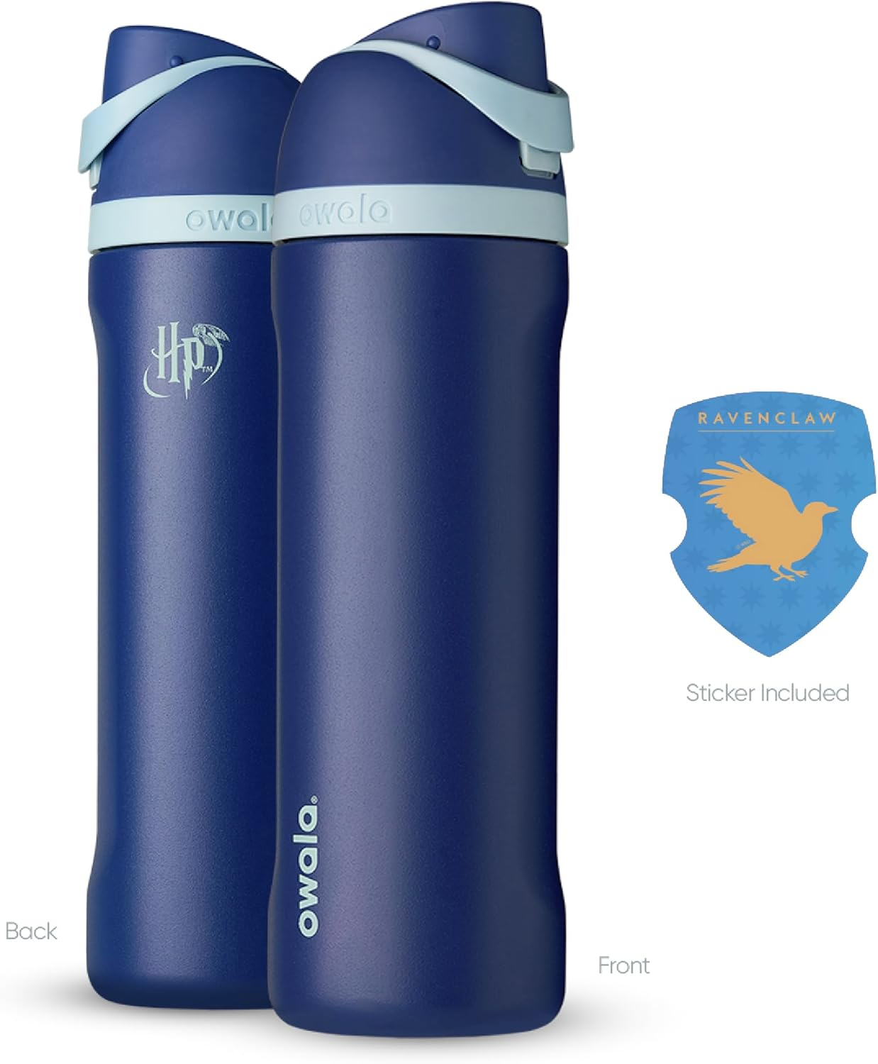 Owala Harry Potter Freesip Insulated Stainless Steel Water Bottle with Straw, Bpa-Free Sports Water Bottle, Great for Travel, 24 Oz, Ravenclaw image number 2