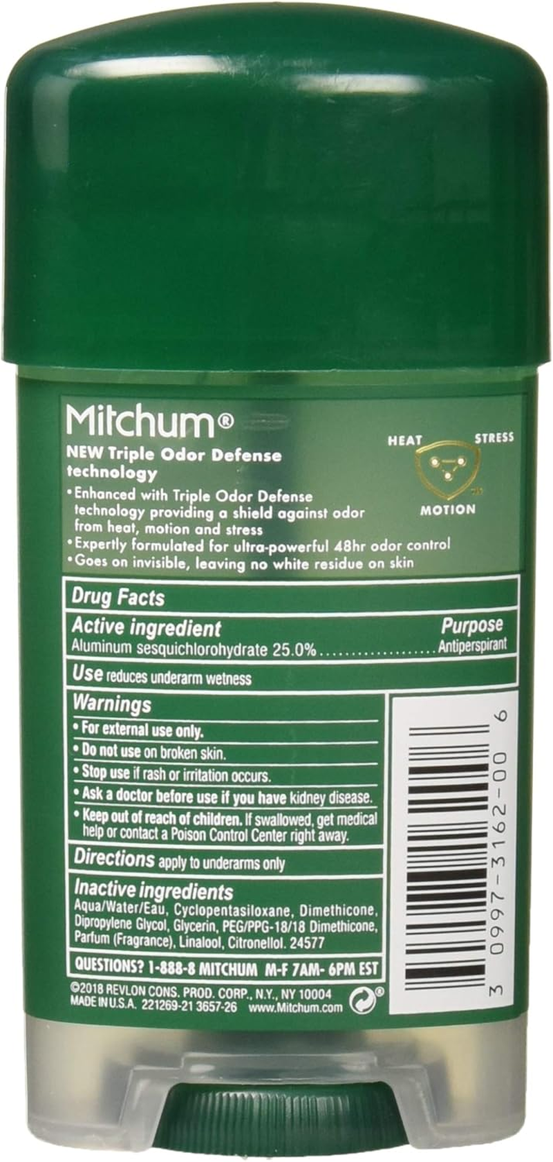 Mitchum Clear Gel Antiperspirant & Deodorant for Men-Super Sport-2.25 Oz, 2 Pk