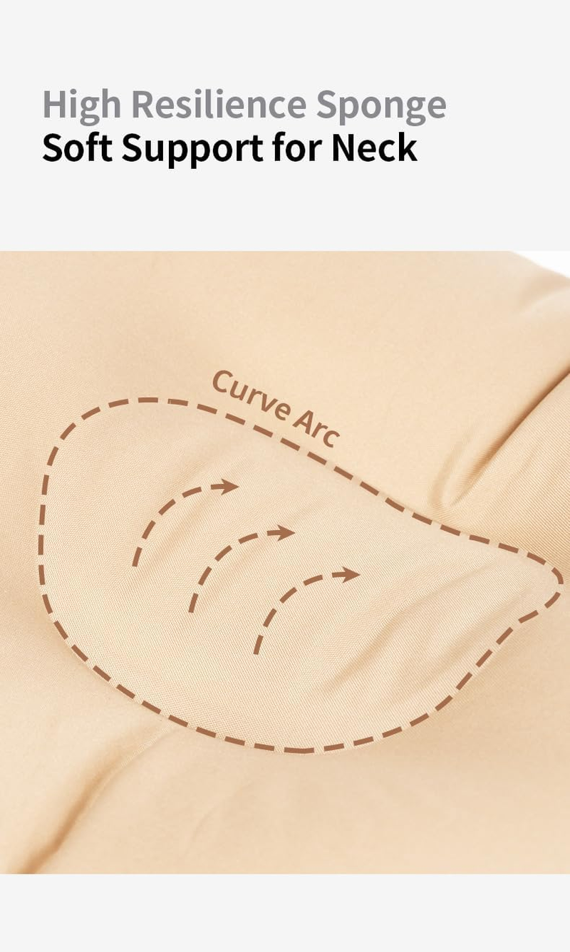 MOBI GARDEN Camping Inflatable Pillow, Automatic Ultralight Sponge, Comfortable Outdoor Travel Sleeping Pillow (Brown) - Beige image number 7