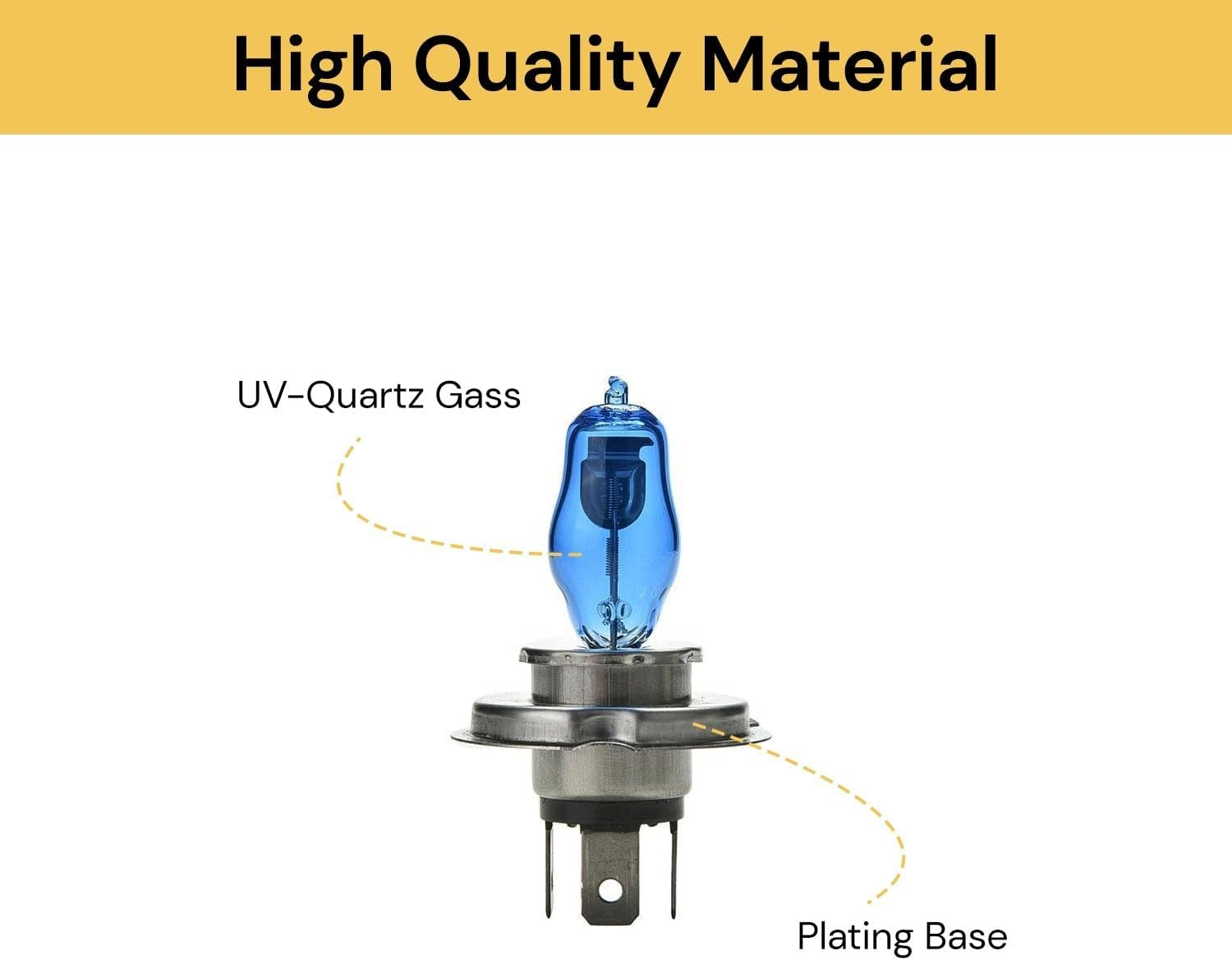 Spendeal 2Pcs H4 Led Headlight Bulb - 100/90W Super Bright White 6000K Halogen Xenon Light Bulb 12V Car Headlight Fog Light Lamp Replacement Long Life image number 1