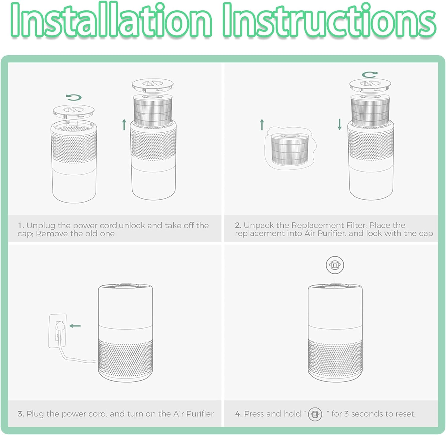 FY2180 Filter Replacement for Philips Air Purifier Series 2000I Models AC2936, AC2939, AC2958 and AC2959, 3-In-1 HEPA & Activated Carbon & Pre-Filter, Parts # FY2180/30 (1 Pack) image number 1
