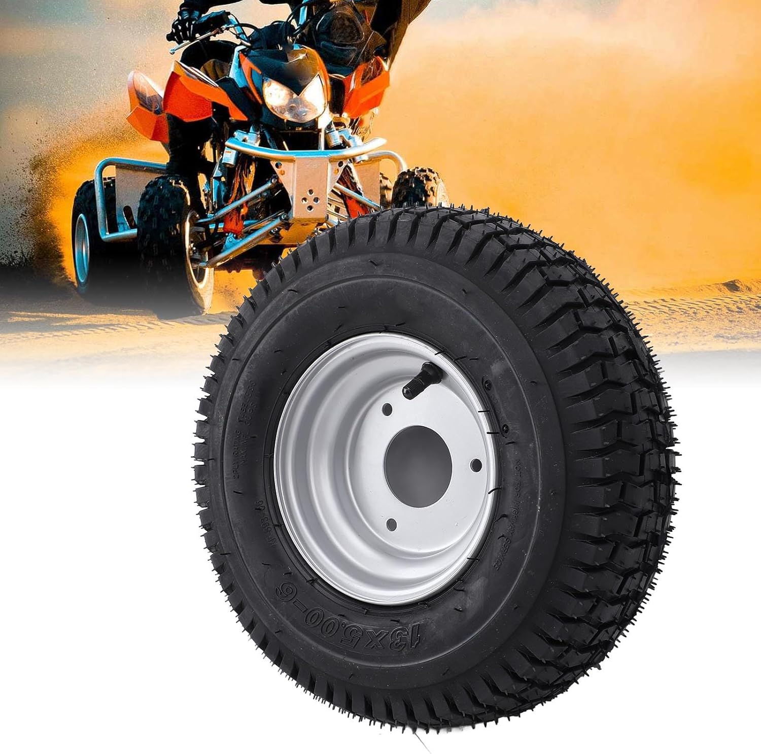 13 X 5.00-6 Wheel Tyre Vacuum Tubeless Reinforced Traction Antislip ATV off Road Tyre UTV CART Mini Bike image number 6