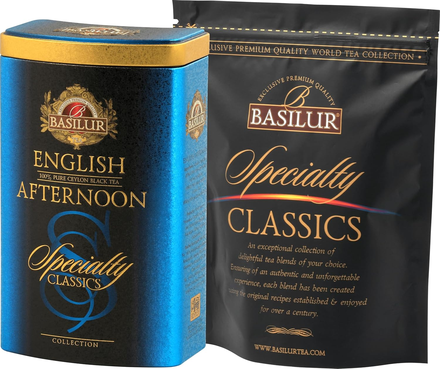 Basilur English Afternoon - Tin Caddy - 100G Loose Leaf Ceylon Black Tea