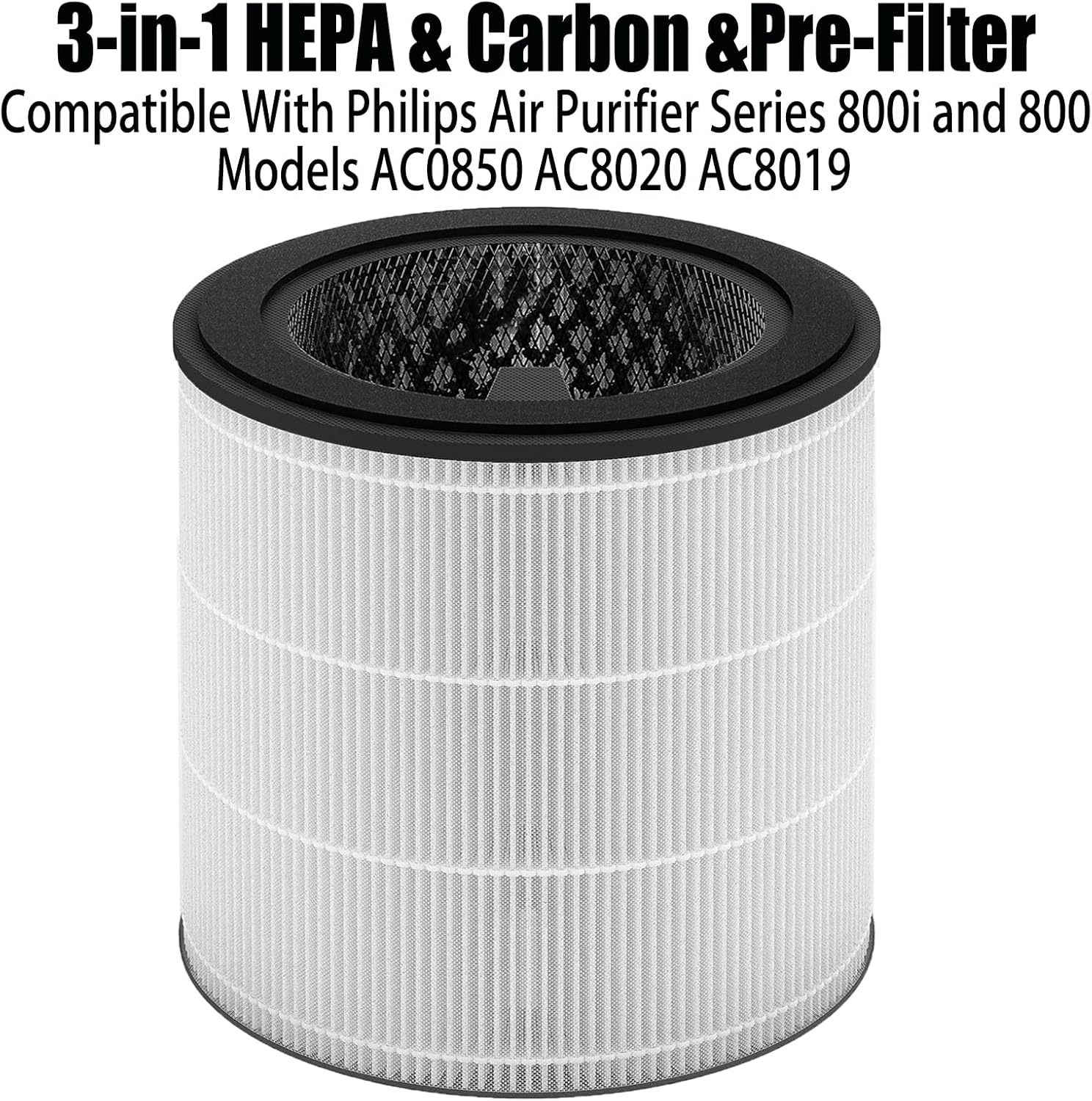 FY0293 Filter Replacement for Philips Air Purifier Series 800 800I Models AC0850 AC8020 AC8019, 3-In-1 HEPA & Activated Carbon & Pre-Filter, Parts # FY0293/30 (FY0194 Upgrade Version) image number 2
