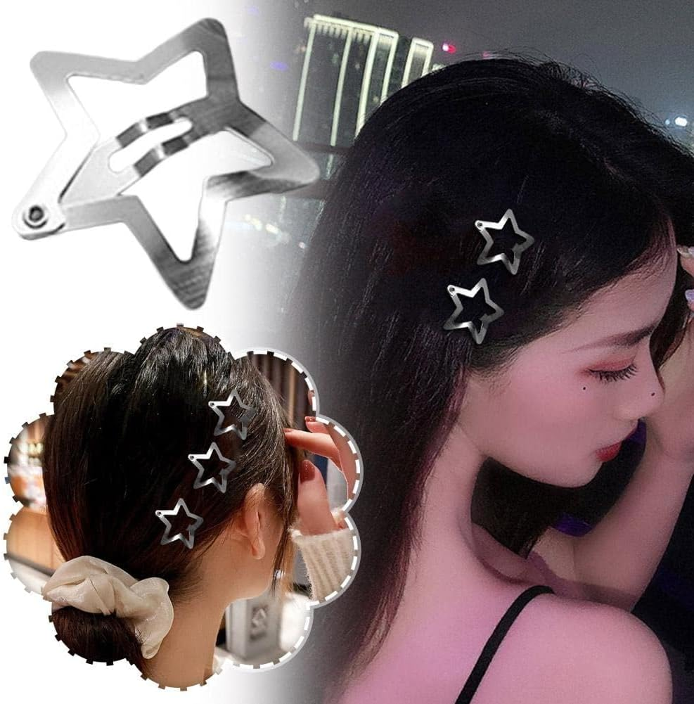10Pcs Cute Star Mini Hair Clips Metal Headpiece Hair Accessories Hair Accessories Hair Accessories image number 2