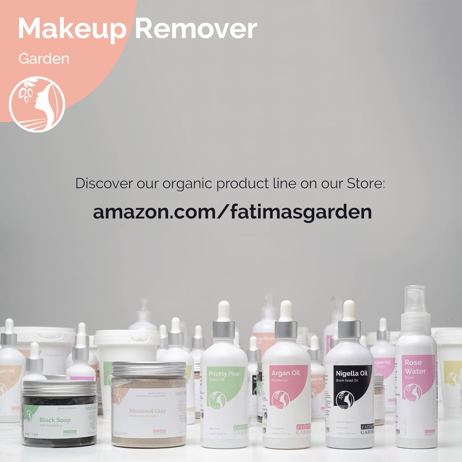 Fatima'S Garden Organic Makeup Remover - with Argan & Rose Water, 100Ml image number 2