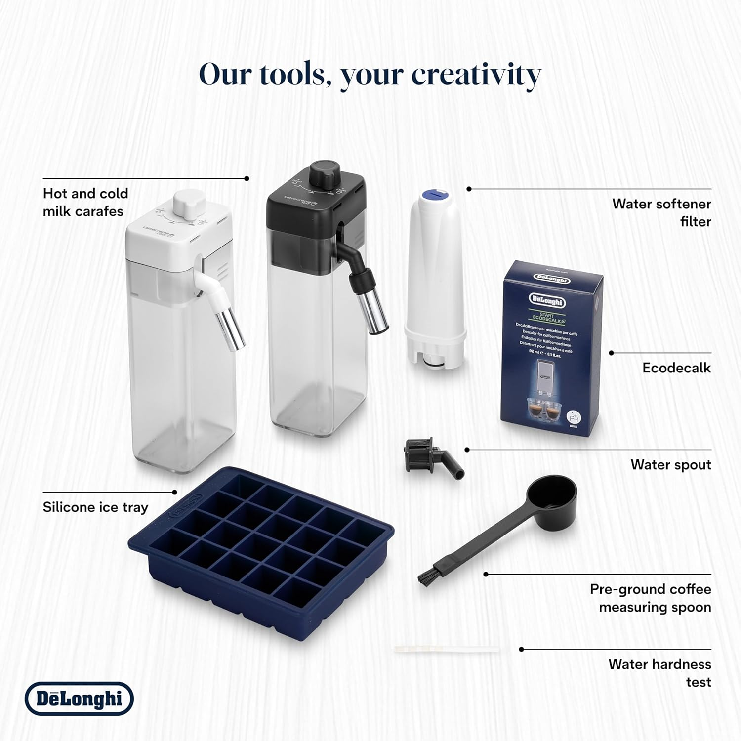 De'Longhi Primadonna Aromatic ECAM630.75.TM, Automatic Bean to Cup Coffee Machine, Stainless Steel, Cold Brew, Hot & Cool Milk Foam, 3.5'' TFT Display, Titanium/Black image number 6