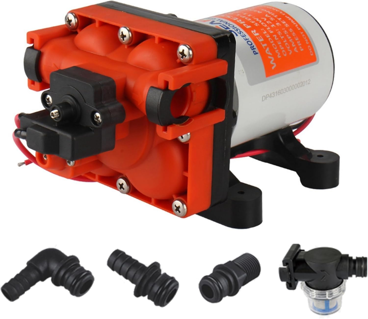 SEAFLO 43-Series Water Pressure Diaphragm Pump - 12V DC, 3.0 GPM, 55 PSI with Adjustable Pressure Switch, Self-Priming, UL & CSA Certified, Quick Attach - for RV, Boat, and Off-Grid Applications image number 6