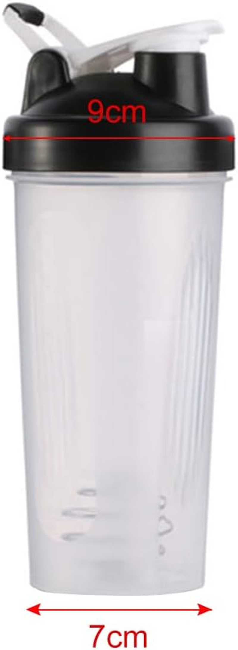 600Ml Gym Protein Supplement Drink Blender Mixer Shaker Shake Ball Bottle Cup AU image number 4