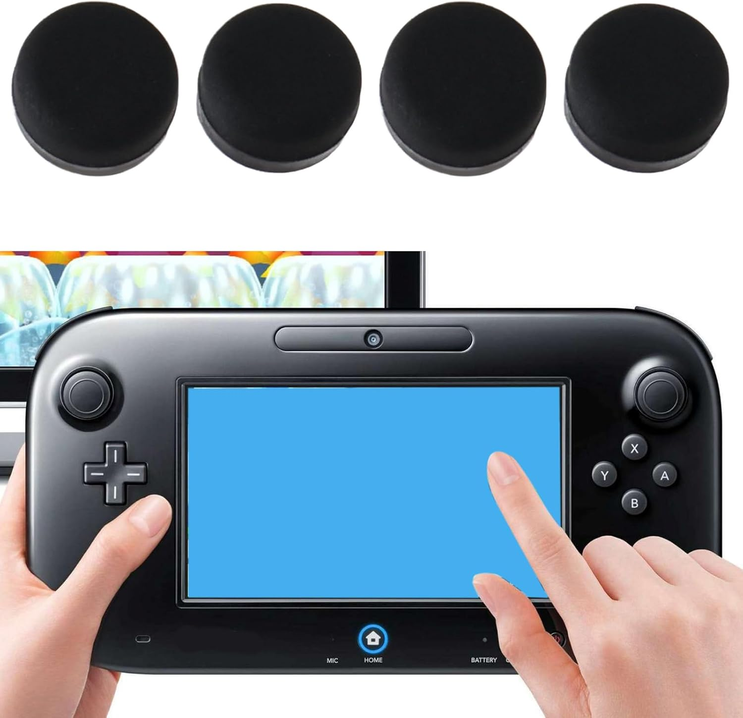 OTOTEC 2Set Screw Hole Rubber Dust Cover Plug Console Front Back Screw Rubber Feet Cover Compatible with Nintendo 3DS XL LL Black image number 3