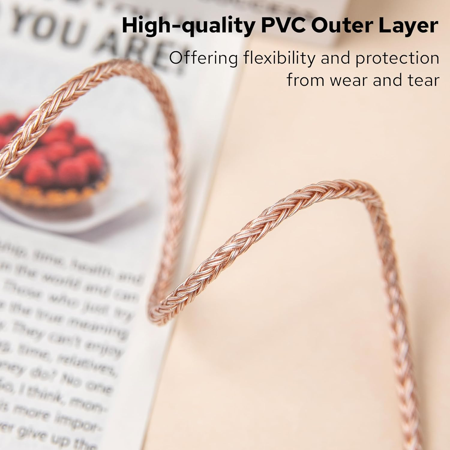 Linsoul Tripowin C-02 IEM Cable, 16 Core Silver-Plated Alloy Copper Earphone Cable, with PVC Jacket, 0.46 Low Impedance, Hifi Replacement Cable for Wired Earbuds (2Pin, 4.4Mm) image number 2