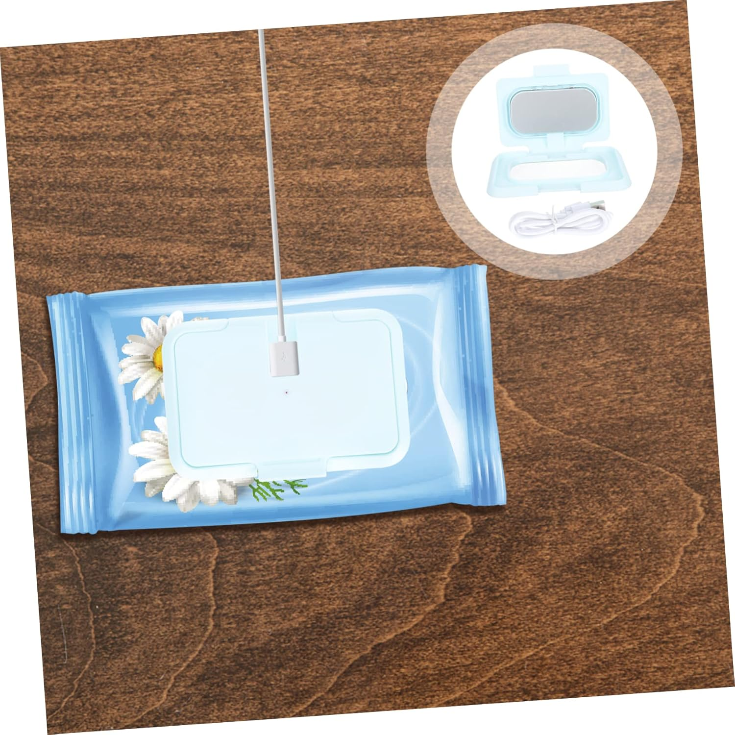 Ifundom Wet Tissue Heating Device Wipes Warmer for Winter Portable Wipes Heater Constant Temperature Boys and Girls Tissue Warmer image number 5