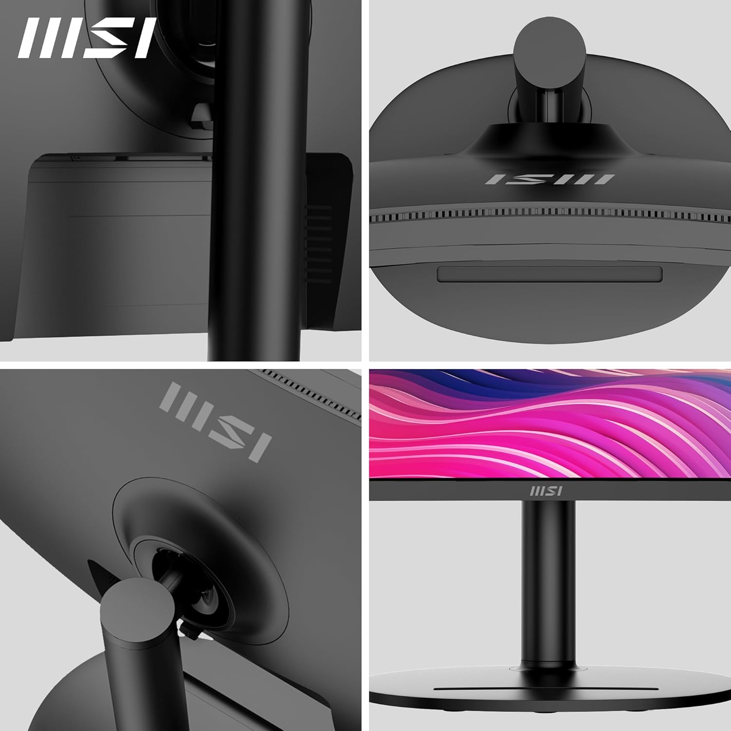 MSI Modern MD342CQP 34" Ultrawide USB-C 98W PD Height Adjustable Curved Professional Monitor, WUQHD 3440X1440, VA, Frameless, 120Hz, 1Ms, 2Xhdmi&Dp Port, KVM, USB Hub 2A1B, Speakers, VESA, Black image number 2