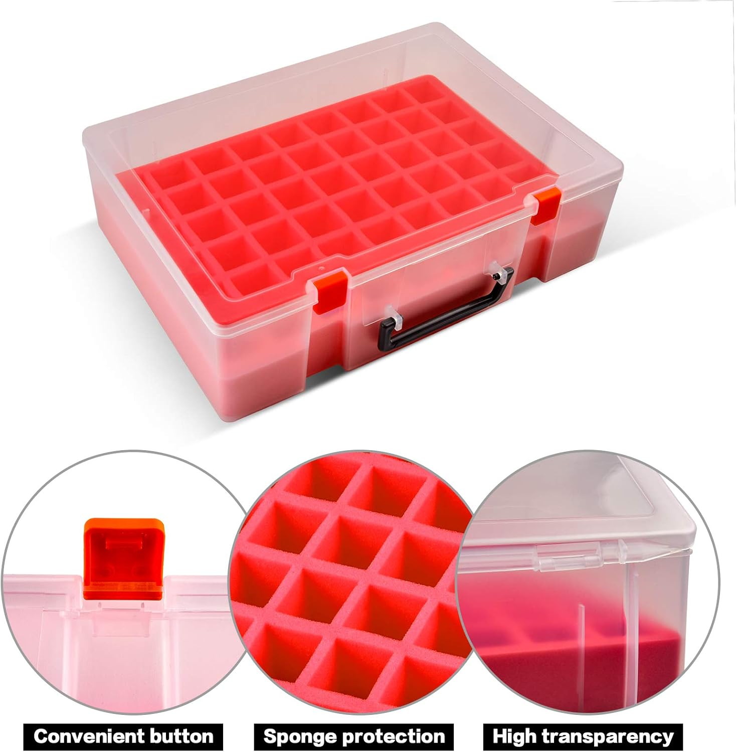 FULLCASE Nail Polish Organizer Holder, 54 Bottle Storage Container for OPI, Sally Hansen, Revlon, Essie, AIMEILI, and More Gel Polish (Box Only) image number 6