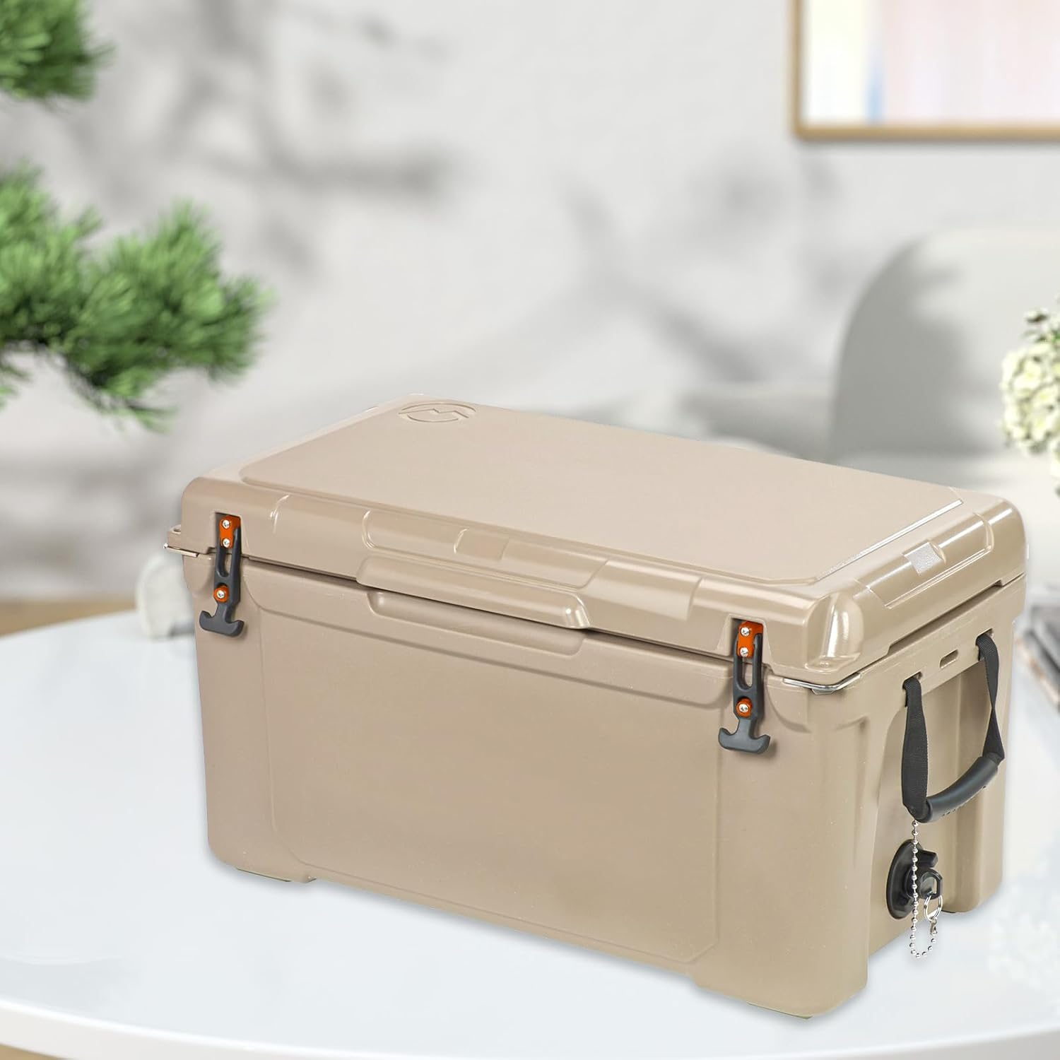 2Pcs Cooler Latch Replacements T-Handle Latch Rubber Draw Latch for Tool Box, Cooler, Golf Cart or Engineering Machine Hood