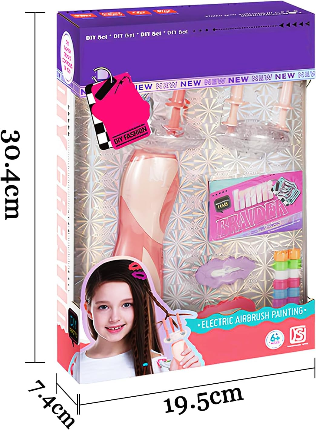 Hair Braiding Machine, Children'S Hair Braiding, Automatic Hair Braider, Girls Hair Styling Tool with 2 Hair Clips, 6 Hair Braiders, DIY Girls Hair Styling Tool, for Girls from 3 Years image number 3